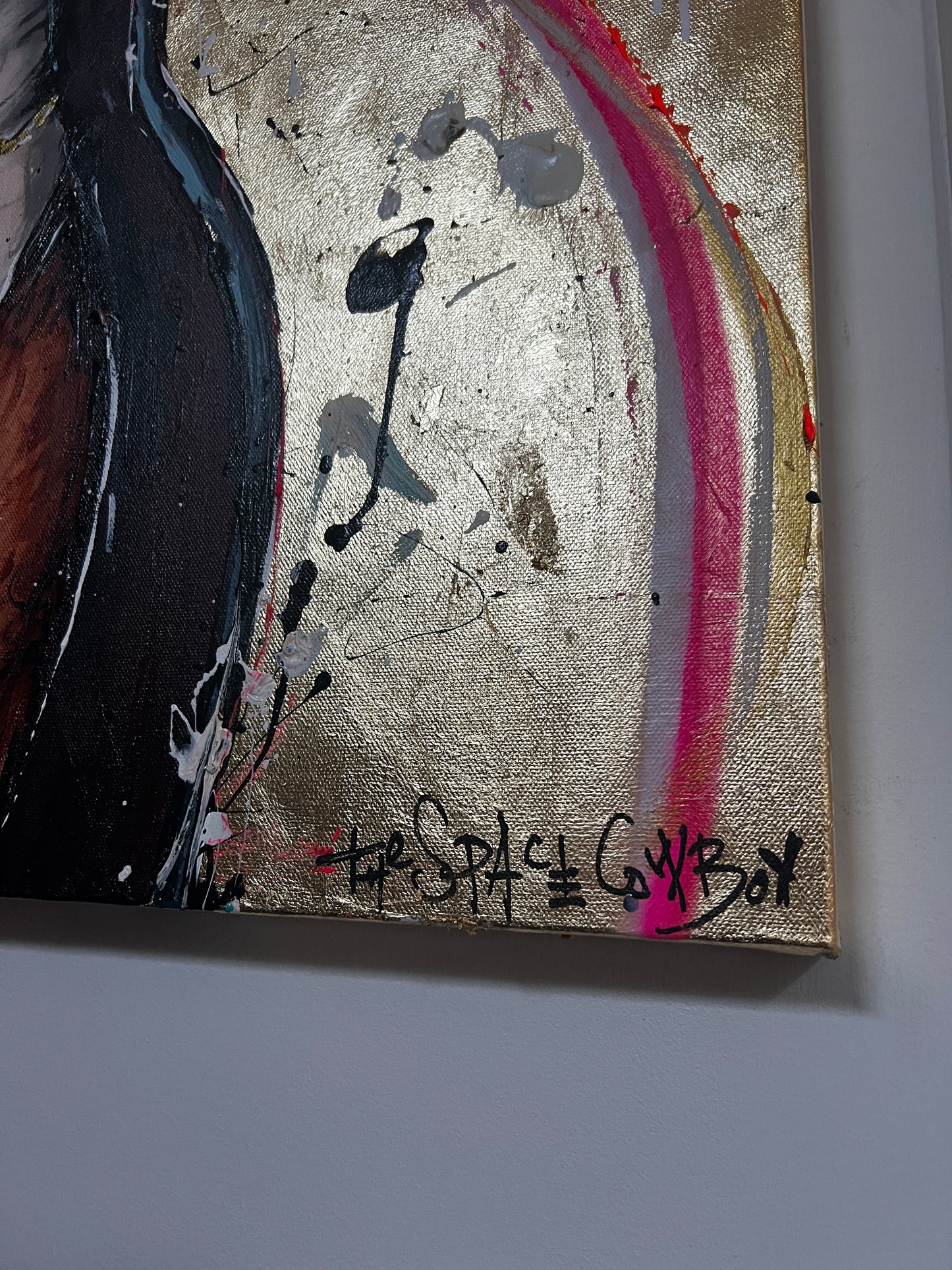 Never too late - Portrait gold leaf