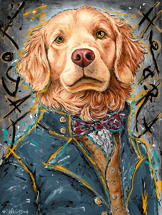 Loyal Heart by The Space Cowboy — golden retriever in a teal coat