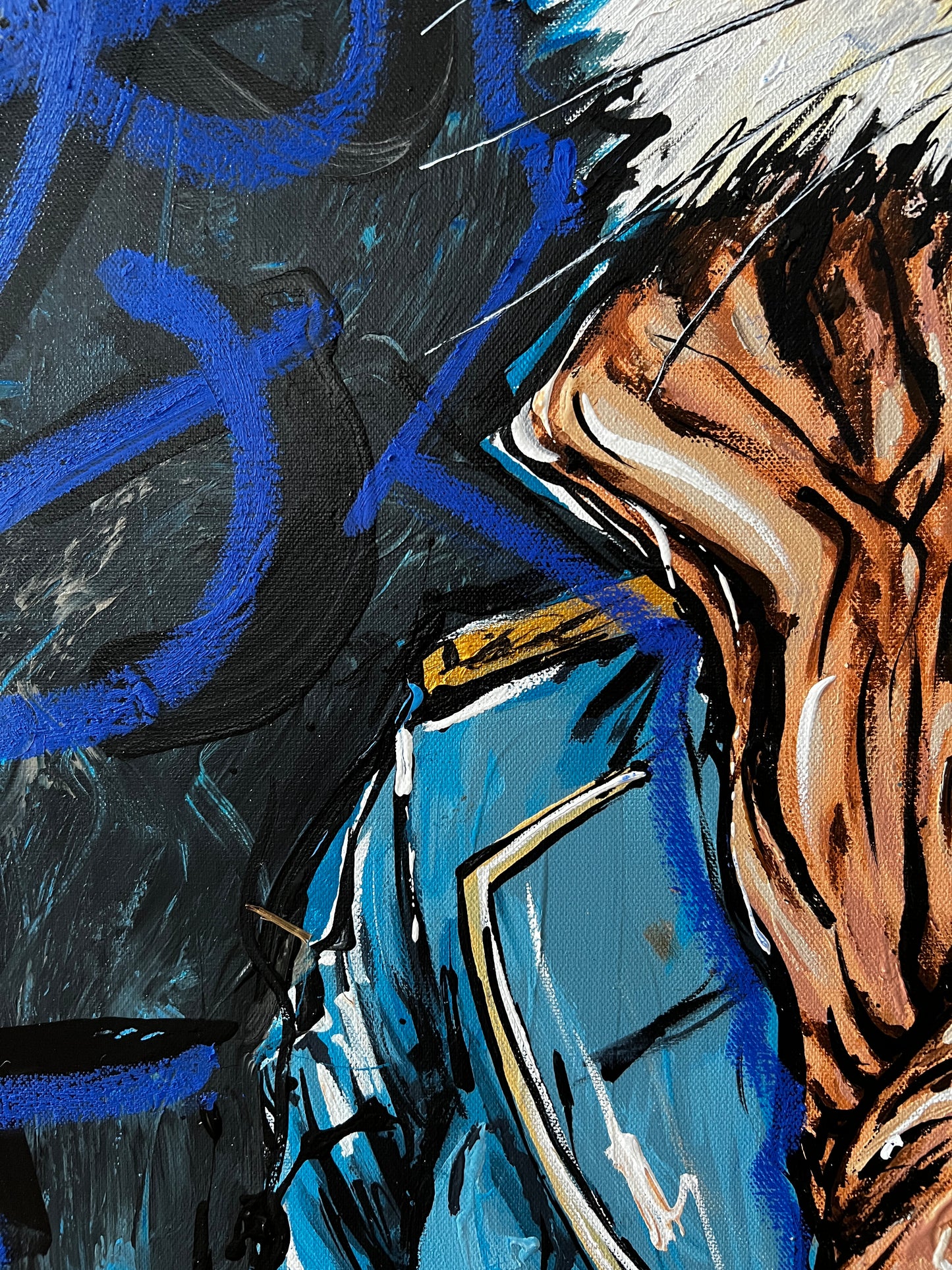 Born To Be Wild - Tiger Blue Text