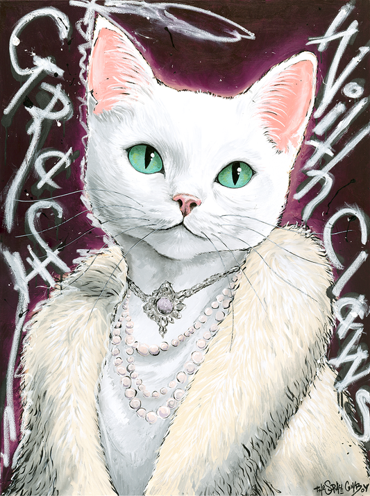 Grace with claws canvas print