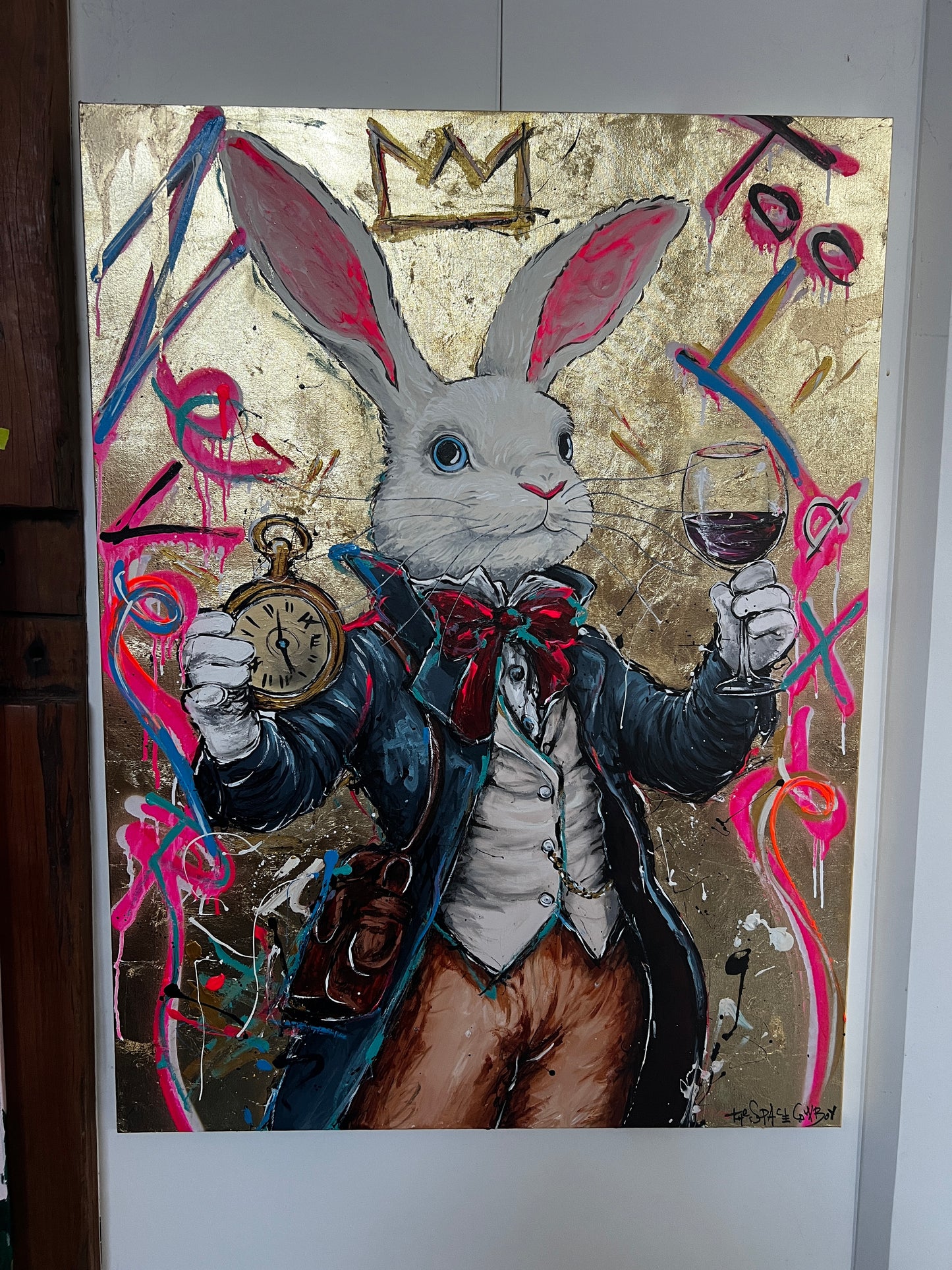 Never too late - Portrait gold leaf