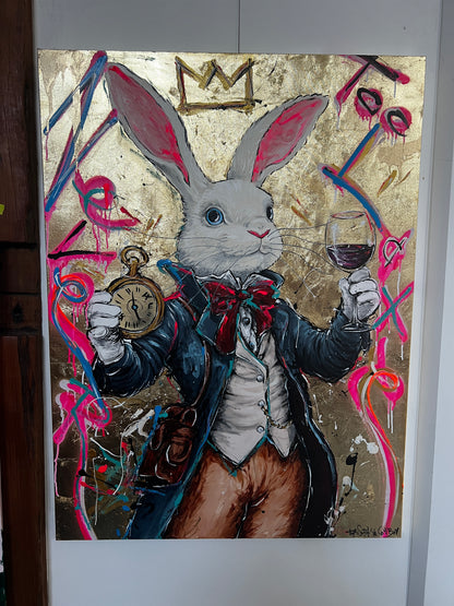 Never too late - Portrait gold leaf