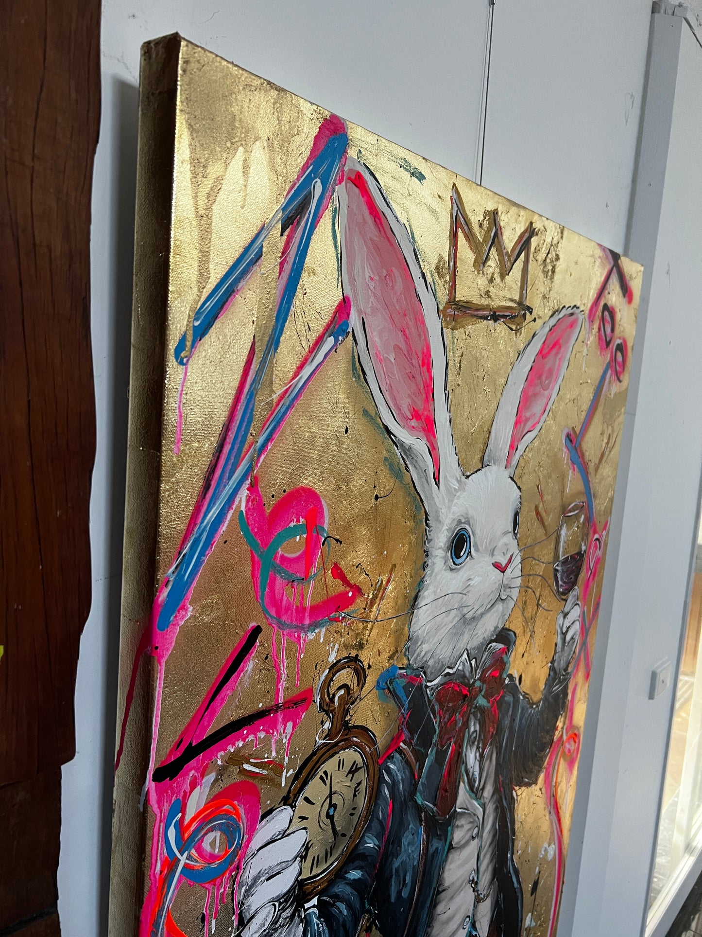 Never too late - Portrait gold leaf