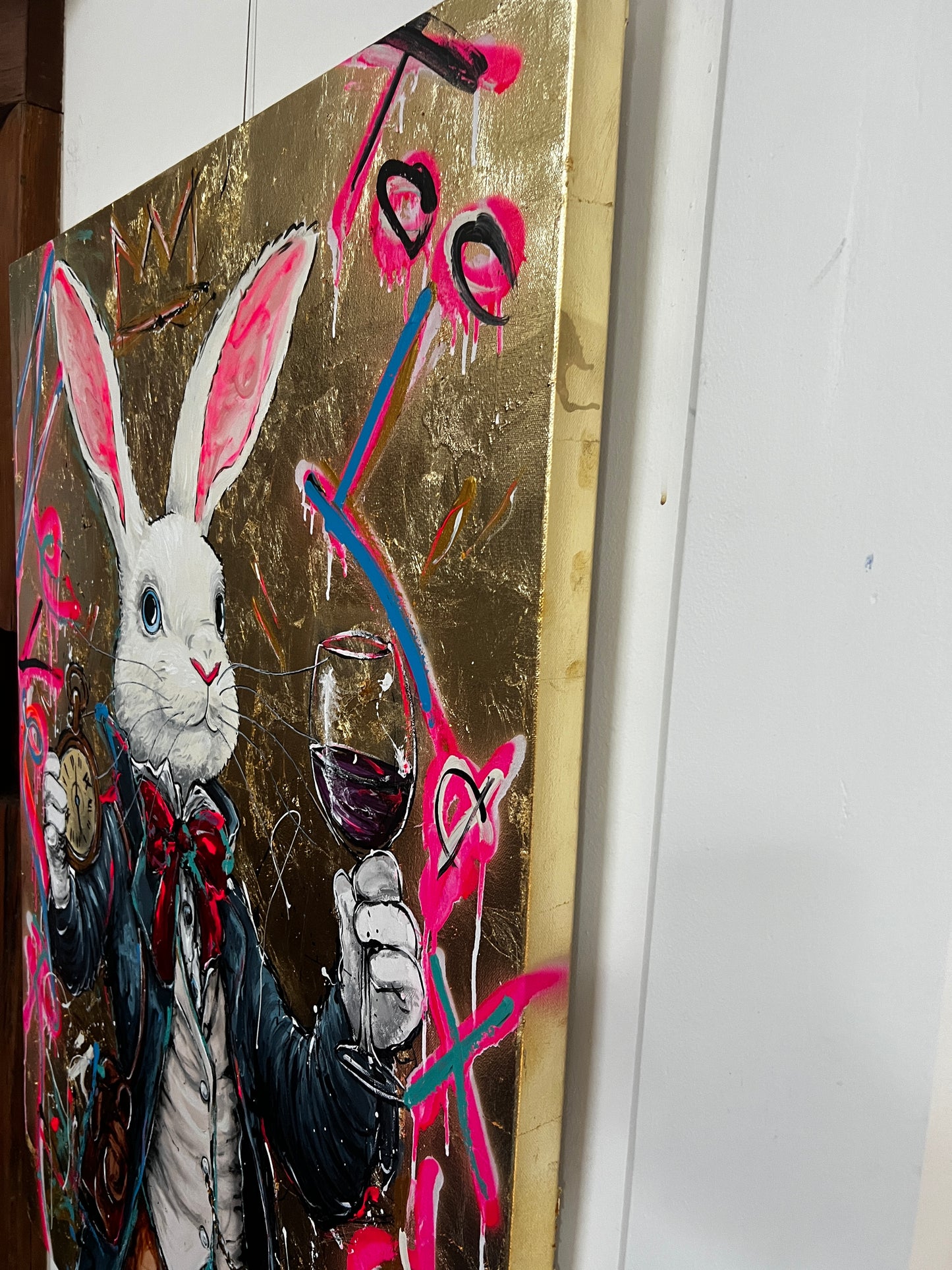Never too late - Portrait gold leaf