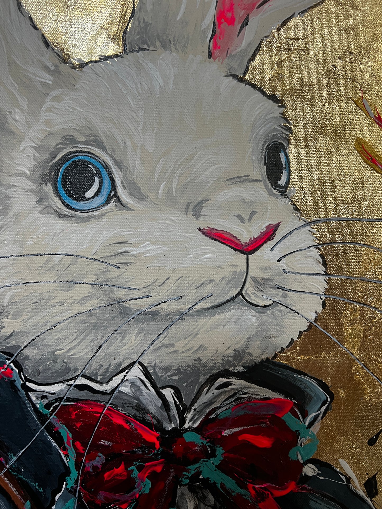 Never too late - Portrait gold leaf