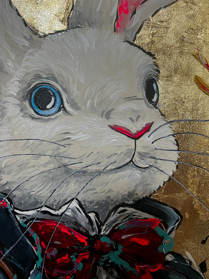 Never too late - Portrait gold leaf