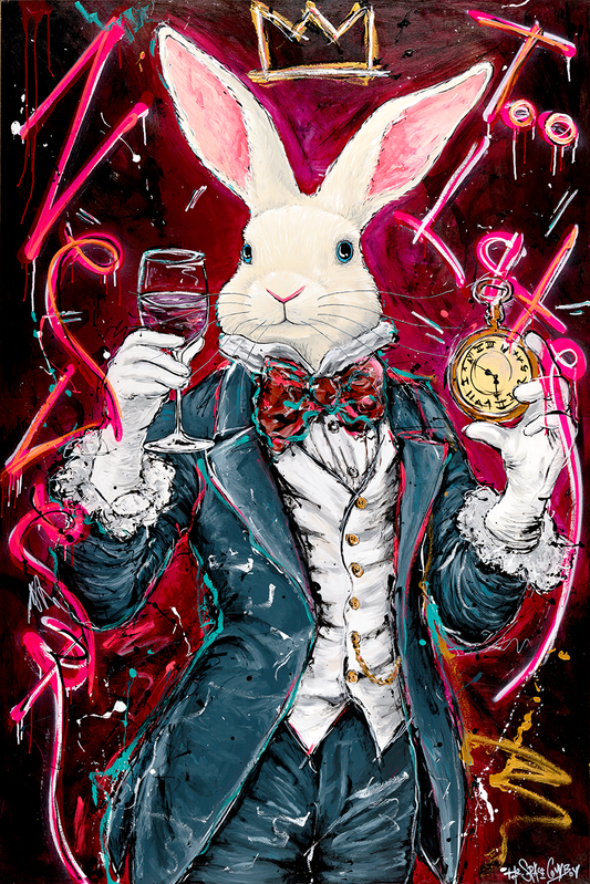 Never to late party canvas print