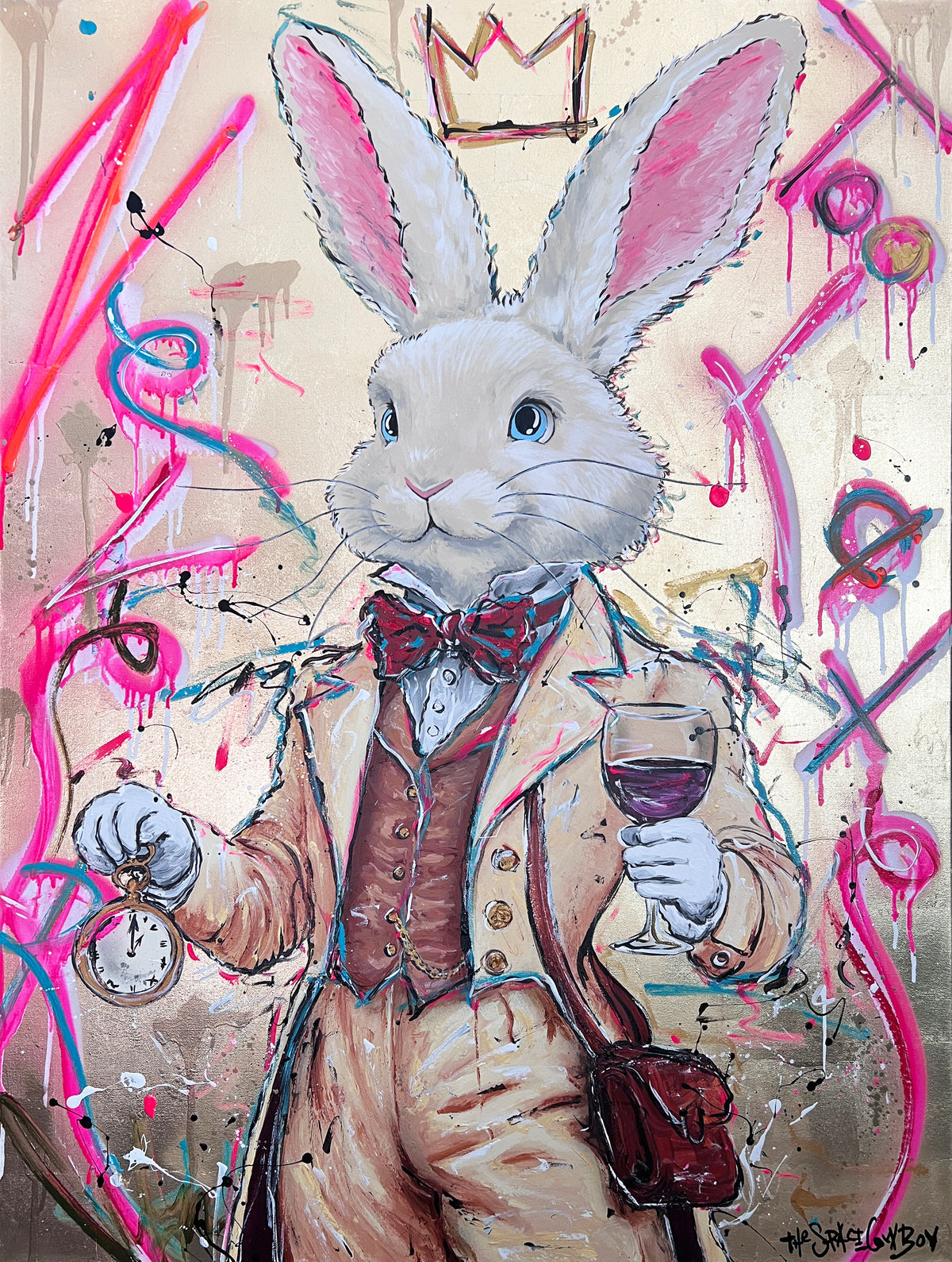 Never Too Late - Cute Gold Rabbit