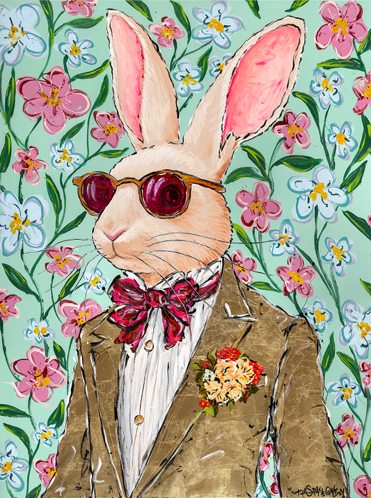 Through rose tinted glasses canvas print