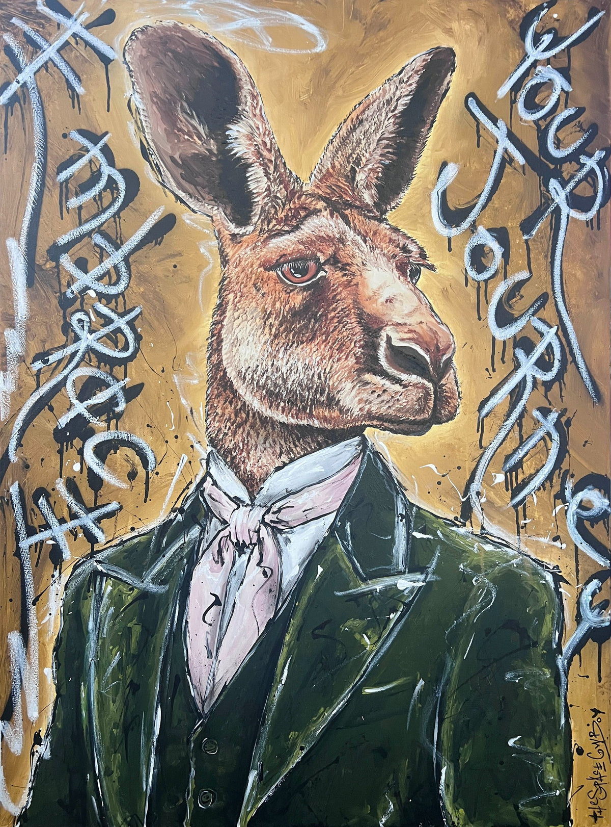 Embrace Your Journey - Green Suit — original artwork by The Space Cowboy