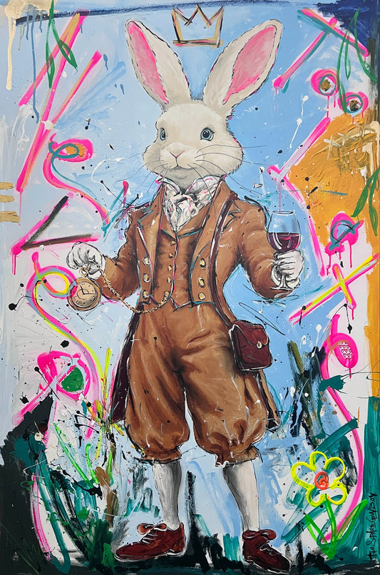 Never Too Late - Brown Suit — original artwork by The Space Cowboy