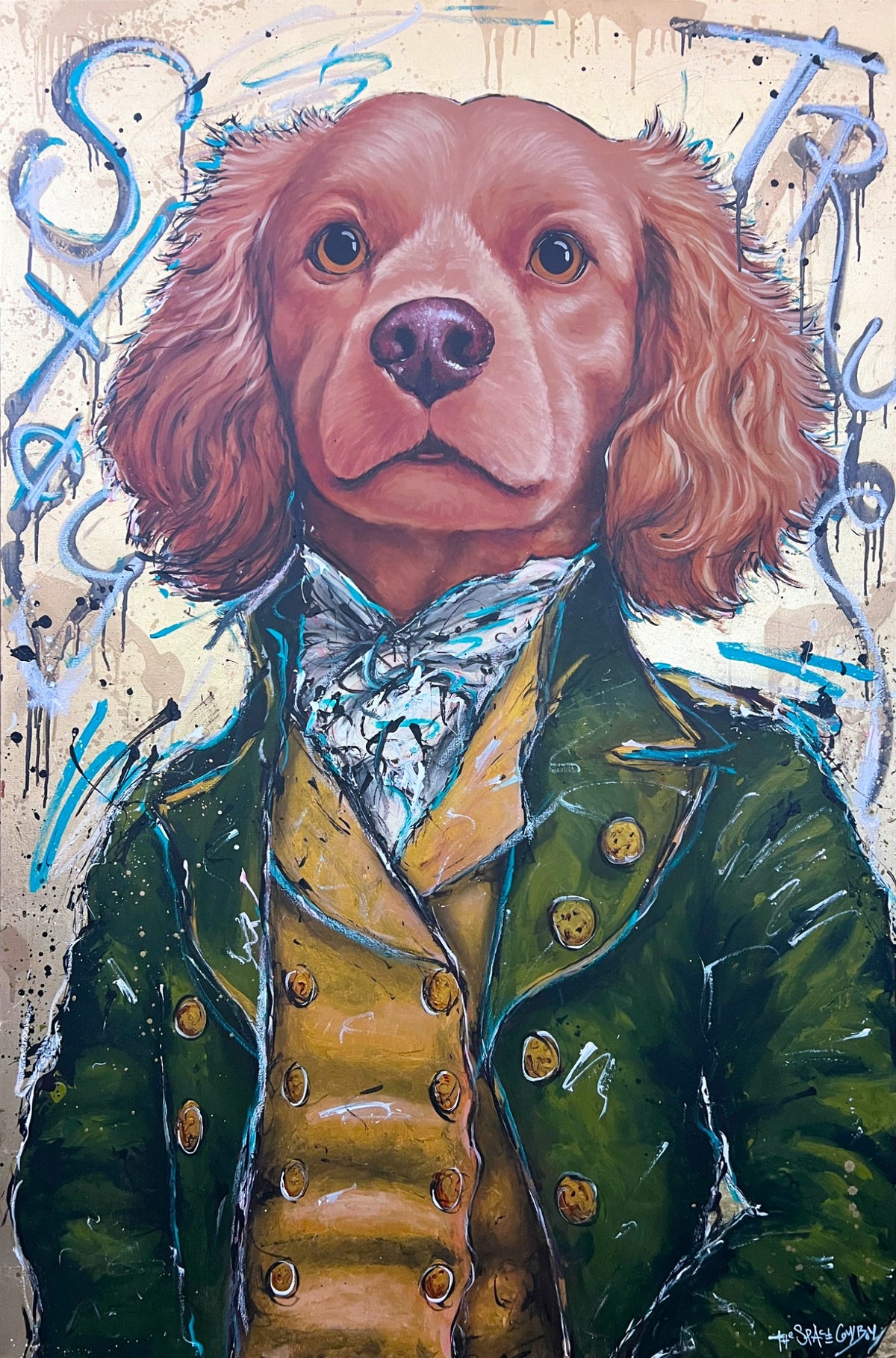 Stay True - Green Coat Cavalier — original artwork by The Space Cowboy