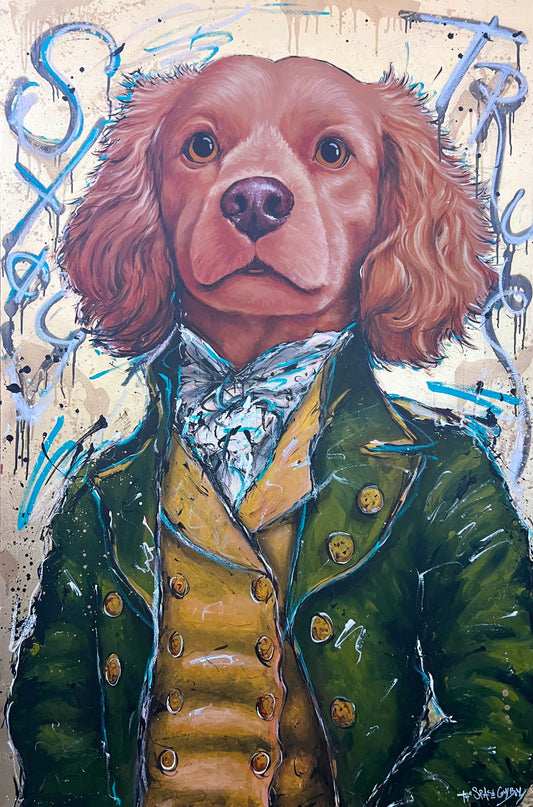 Stay True - Green Coat Cavalier — original artwork by The Space Cowboy
